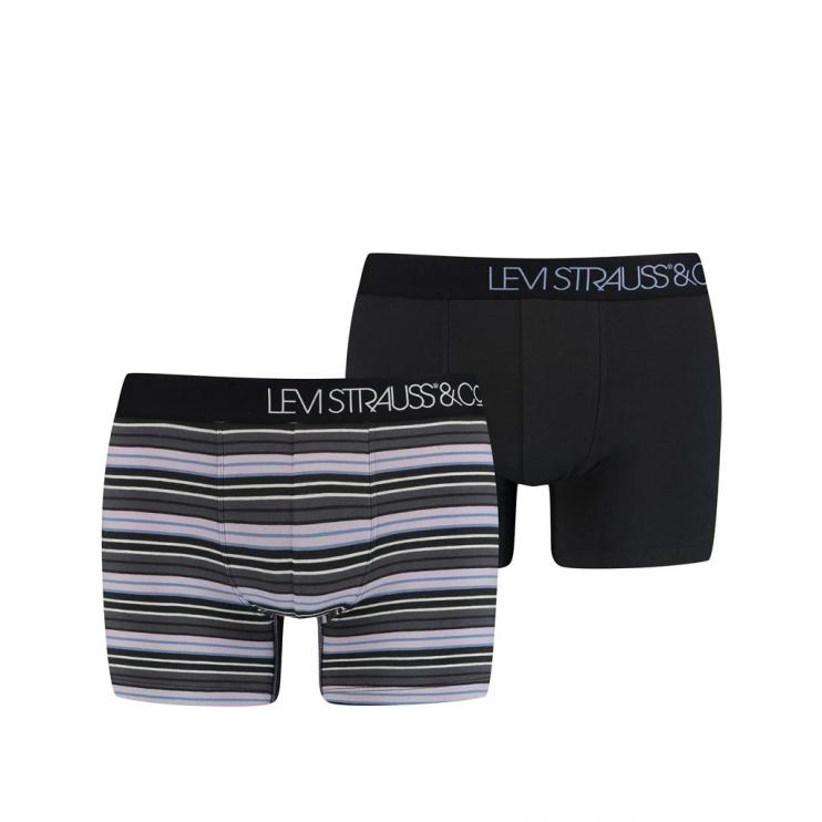 Pánské boxerky LEVIS® 2 pack BLACK 100000504