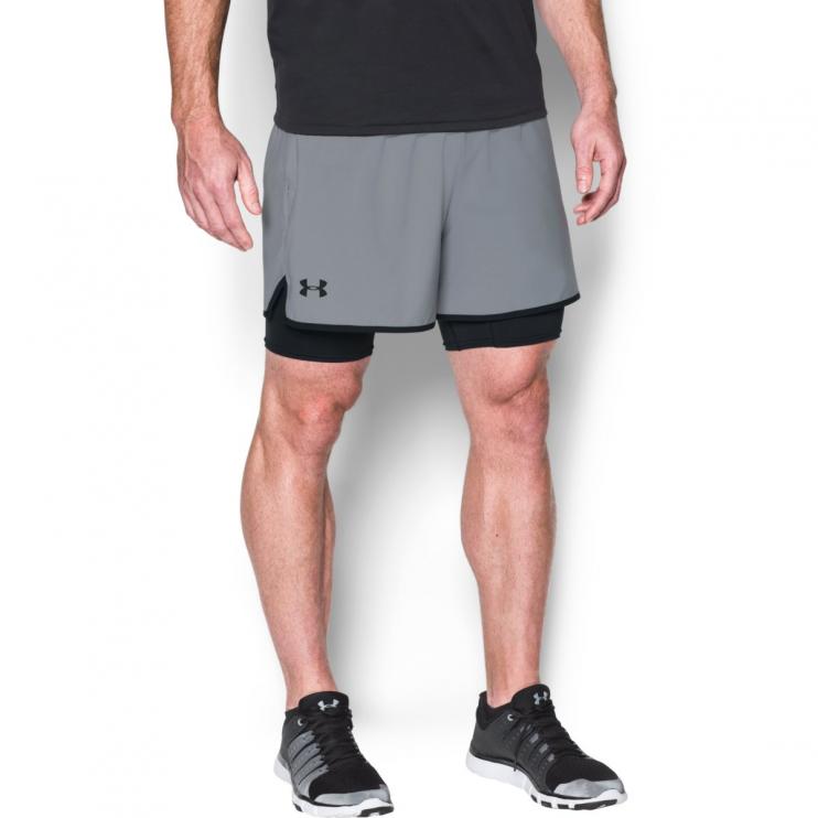 Panské sportovní šortky UNDER ARMOUR QUALIFIER 2-IN-1 SHORT 1289625