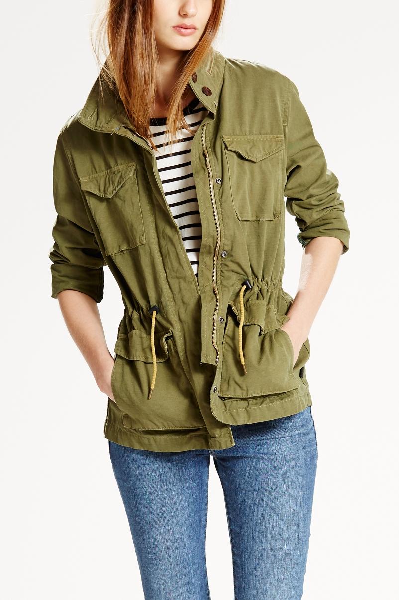 Dámský jarní kabát LEVIS® Capulet Olive Old 15837-0006