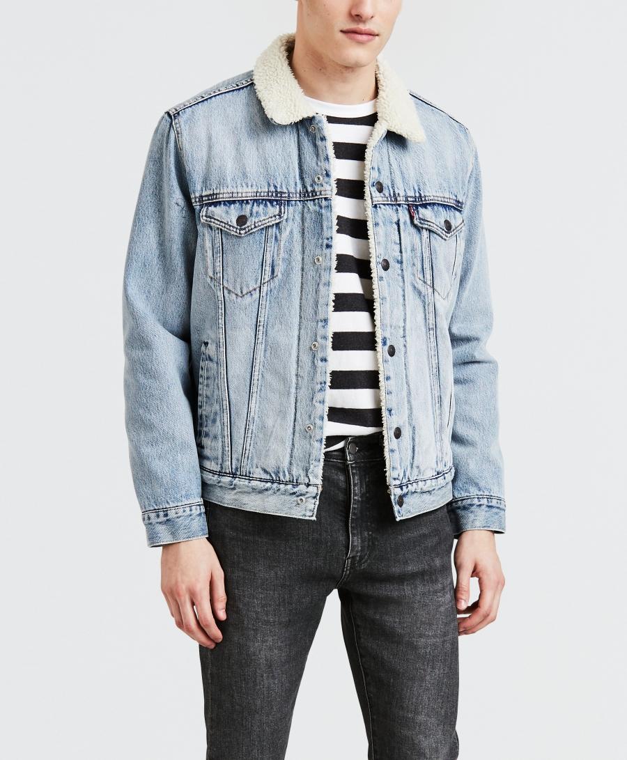 Pánská jeans bunda LEVIS® Sherpa Trucker Stonebridge 16365-0070