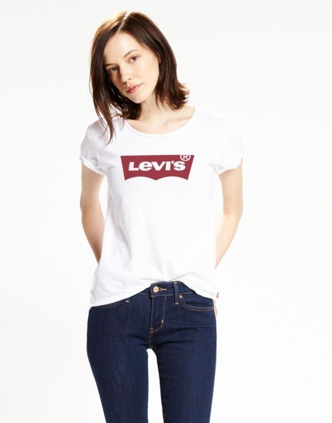 Dámské tričko LEVIS® Large Batwing White 17369-0053