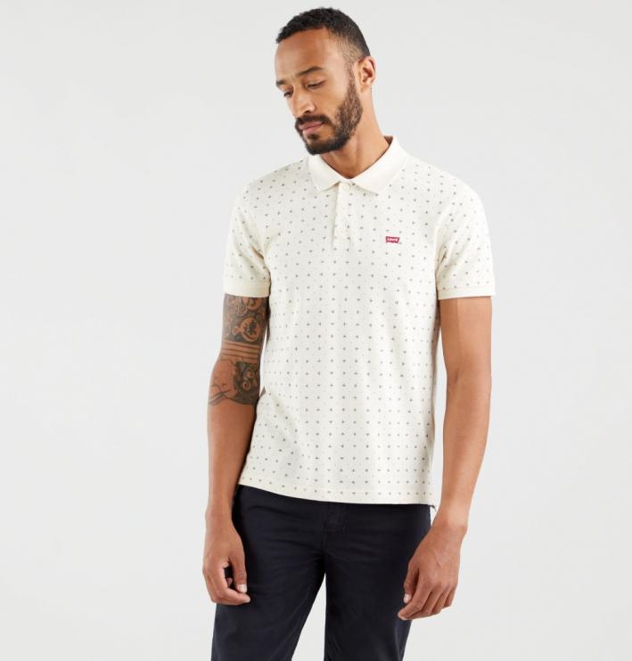 Pánské tričko LEVIS® Polo Minishapes Oatmeal 35883-0011