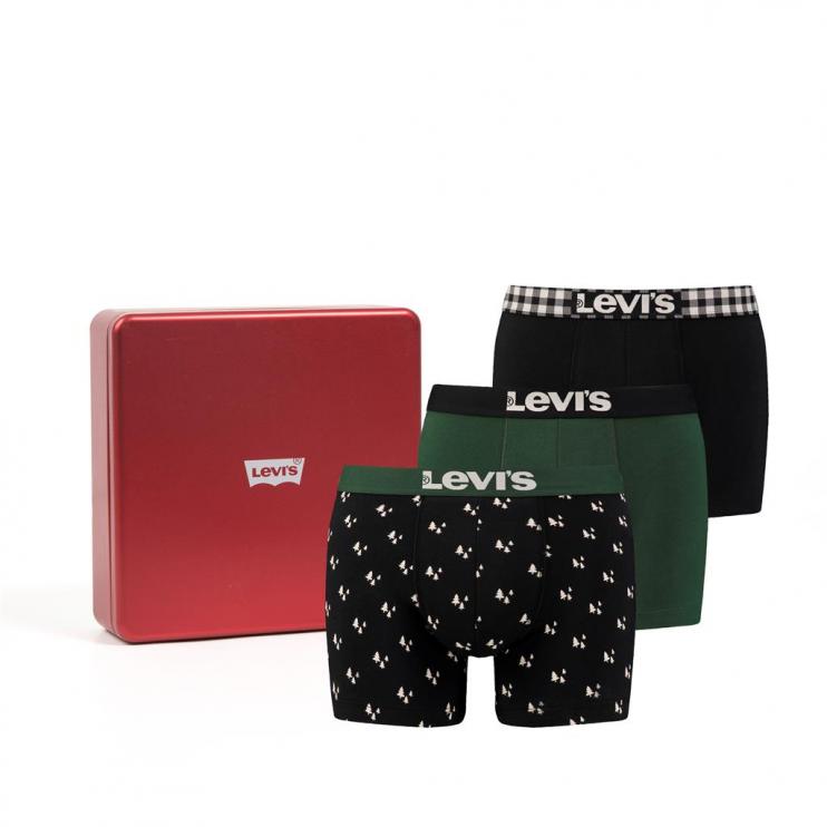 Pánské boxerky LEVIS® 3 pack Dark Green Combo 37149-0068