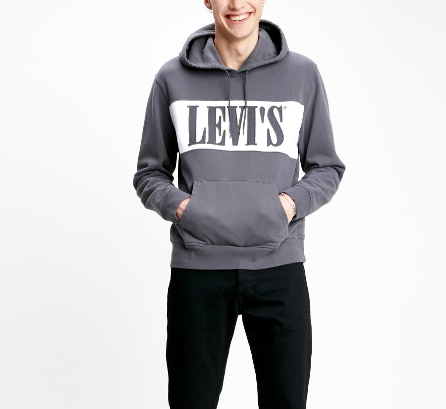 Pánská mikina LEVIS® Iron White 85620-0000