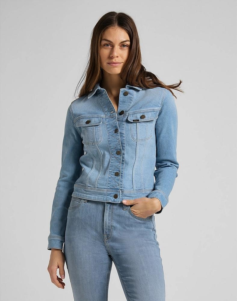 Dámská riflová bunda LEE Rider Bleached Azur L541PQXL
