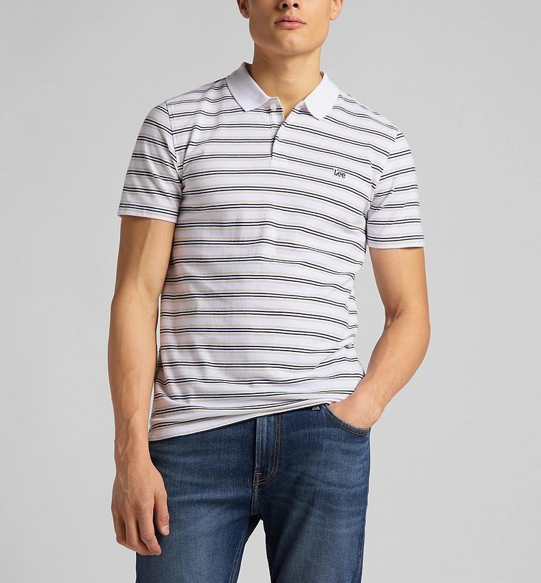 Pánské tričko LEE Polo White L63PLC12