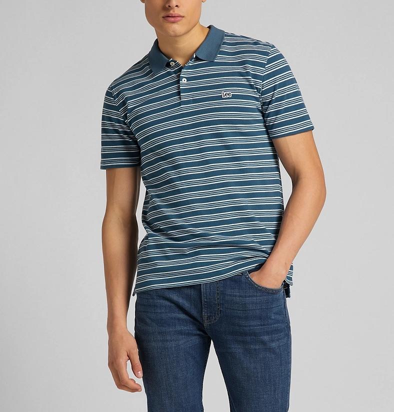 Pánské tričko LEE Polo Teal L63PLCQO