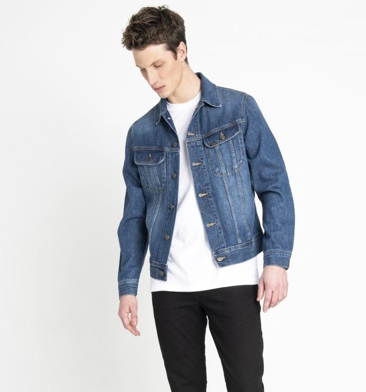 Pánská riflová bunda LEE Rider Flick Dark L89RLJKA