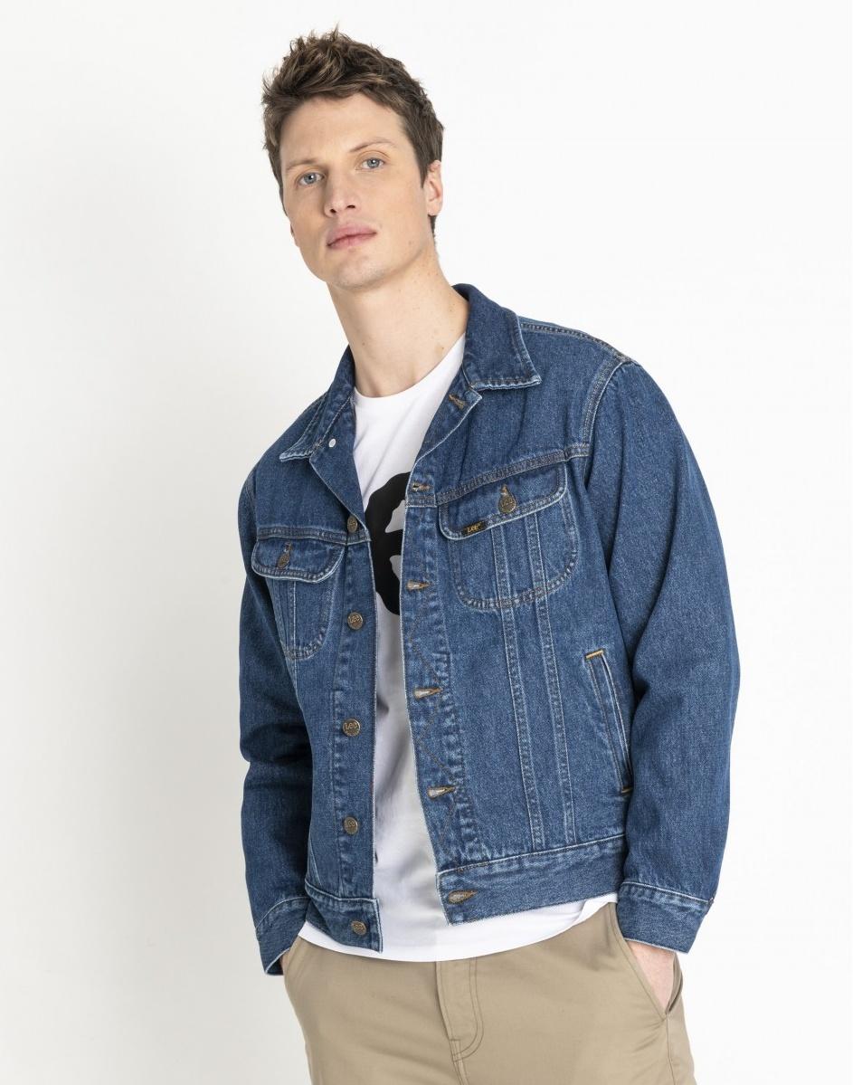 Pánská riflová bunda LEE Rider Get Dark L89ZGAPT