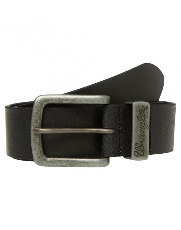 Pánský opasek WRANGLER Basic Metal Loop Black W0080US01