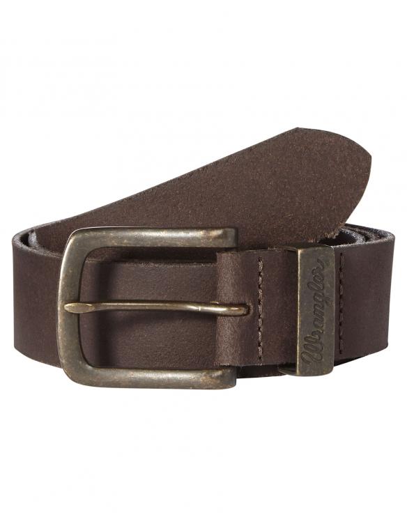 Pánský opasek WRANGLER Basic Metal Loop Brown W0080US85