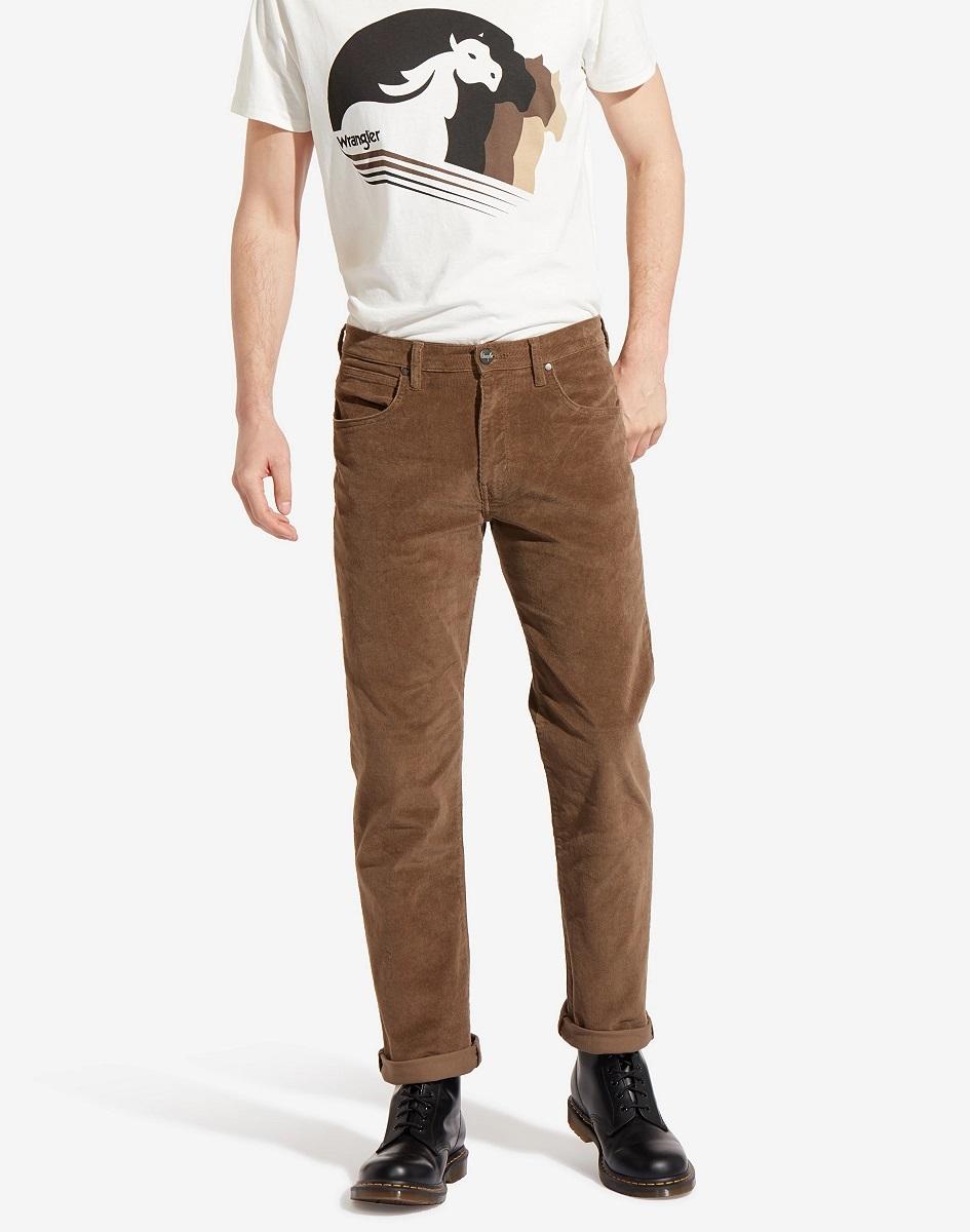 Pánské manšestráky WRANGLER Arizona Teak W12OEC455