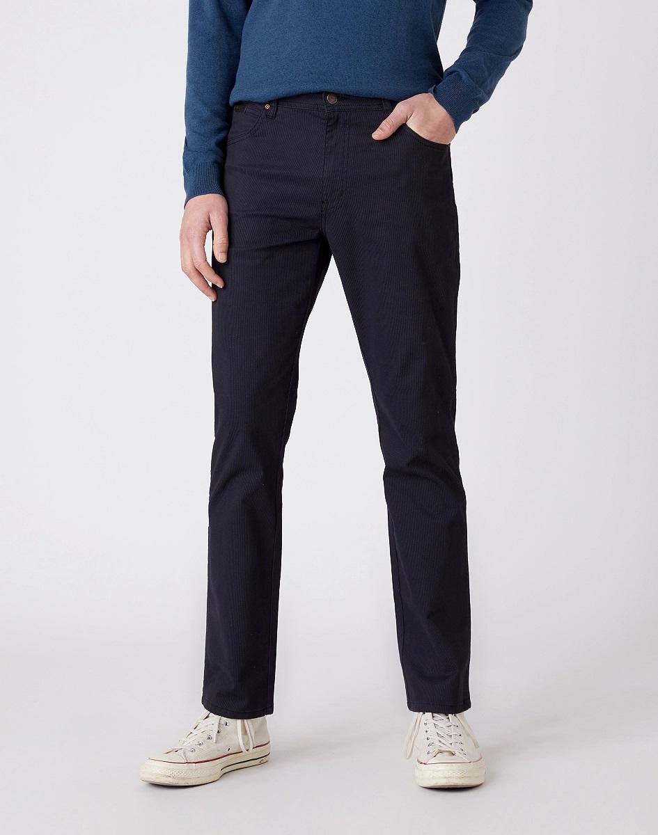 Pánské kalhoty WRANGLER Texas Slim Black W12SW5100