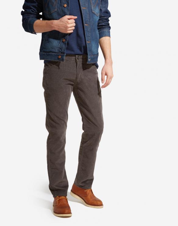 Pánské manšestráky WRANGLER Grey Lake W15QN923T