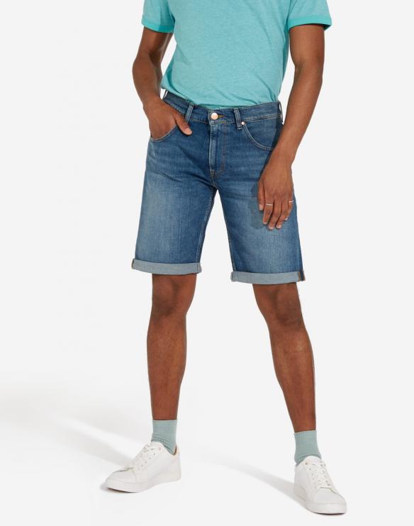 Pánské riflové kraťasy WRANGLER Blue Fire W15VV777W