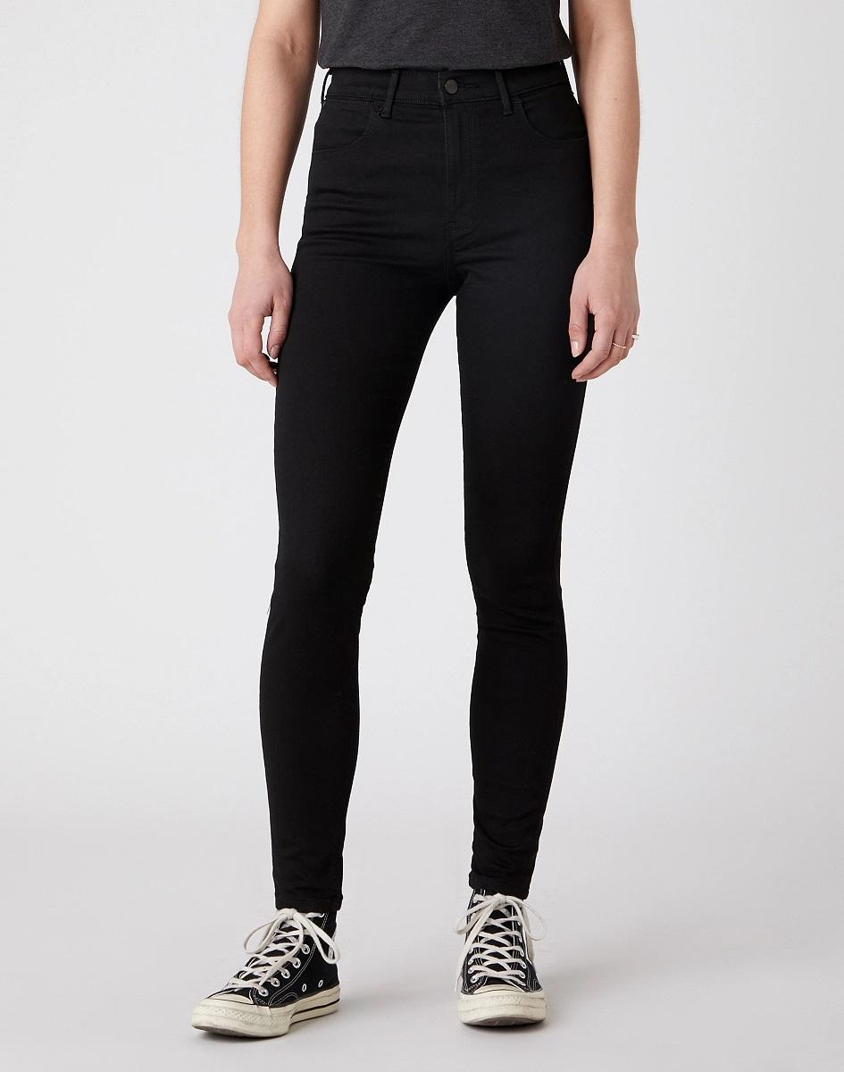 Dámské rifle WRANGLER High Skinny Rinsewash W27HLX023