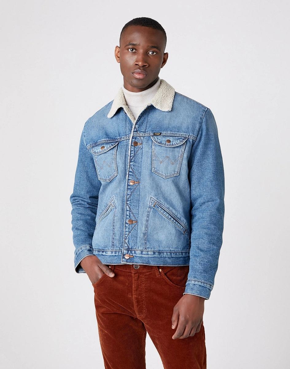 Pánská riflová bunda WRANGLER Sherpa 3 Years W4MSUG10K