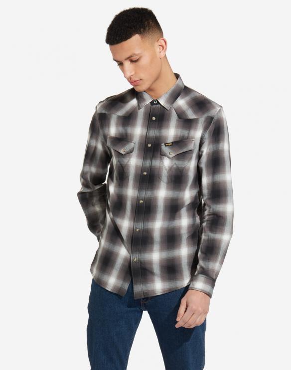 Pánská košile WRANGLER Western Black W57163N01