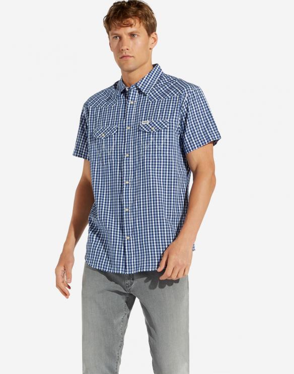 Pánská košile WRANGLER Peacoat Blue W5A244M49