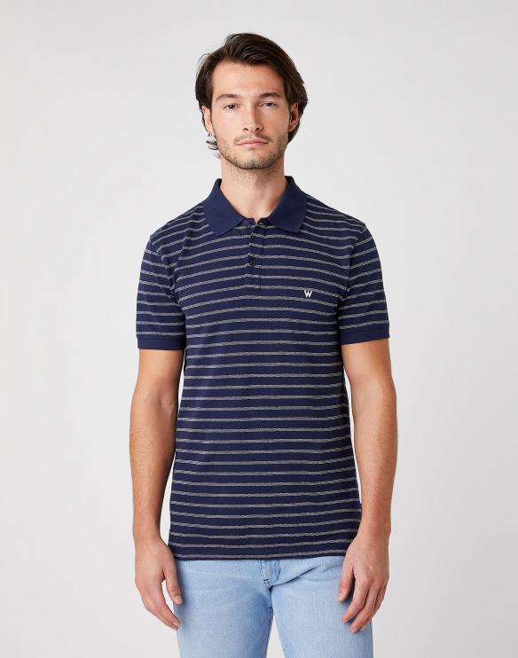 Pánské tričko WRANGLER Polo Navy W7ALKD114