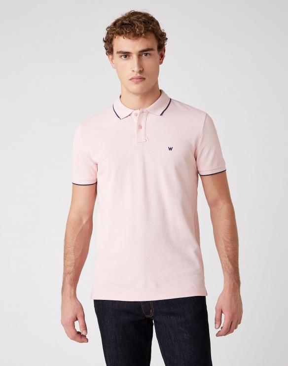 Pánské tričko WRANGLER Polo Pink W7D5K4XTU